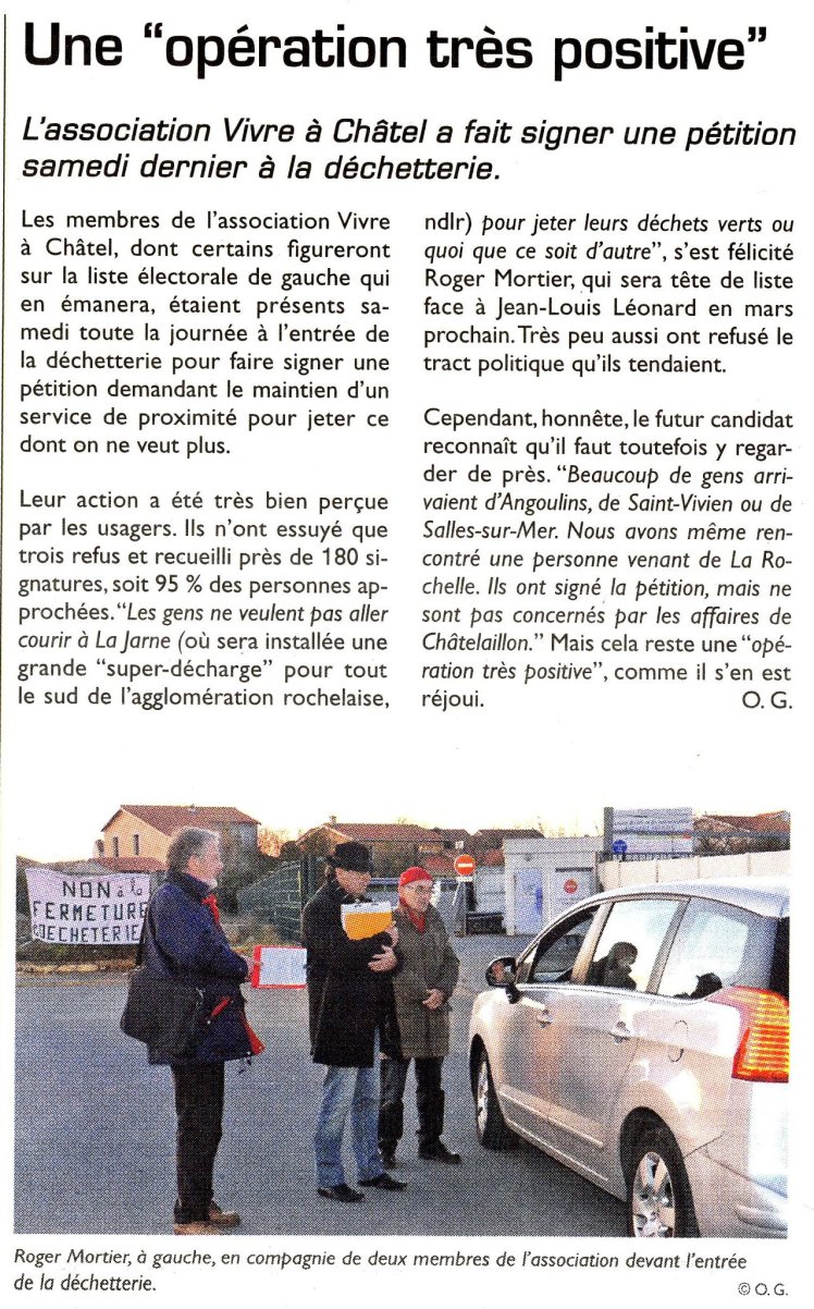 Une opération très positive