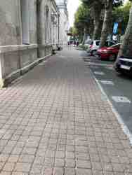 trottoir devant mairie